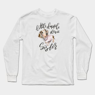 Chocolate Dapple Doxie Sister Long Sleeve T-Shirt